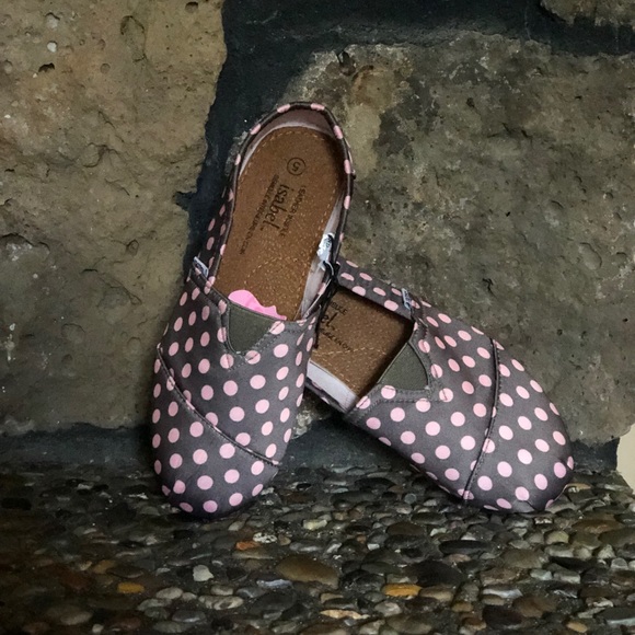 Cute Brown and Pink slip-on shoes - Picture 1 of 5